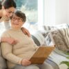 Positive mother and daughter enjoying