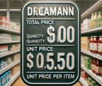 Unit price of item