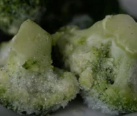 The broccoli is frozen