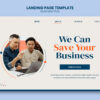 Business landing page template