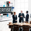 Advertise communication digital marketing business concept