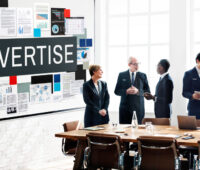 Advertise communication digital marketing business concept