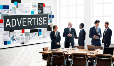 Advertise communication digital marketing business concept