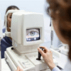 Doctor checking image with the help of machine