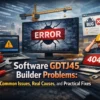 Software GDTJ45 Builder Problems: Common Issues, Real Causes, and Practical Fixes