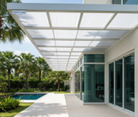 หลังคาไวนิลโปร่งแสง (Translucent vinyl roof)