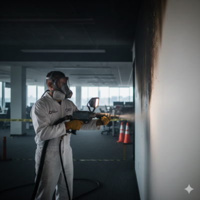 ทำความสะอาดสถานที่เกิดเหตุไฟไหม้