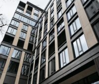 Low-Angle Shot of a Brown Concrete Building