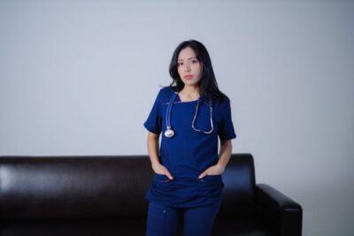 Nurse Standing with Stethoscope