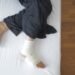 Man with Bandage on Foot