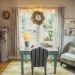 Beige Table Lamp on Table With Chair in Room
