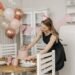 Woman Preparing for a Birthday Celebration